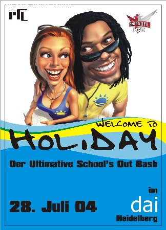 Welcome to Holiday Werbeplakat