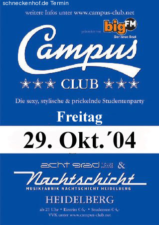 Campus Club - Heidelberg IV Werbeplakat