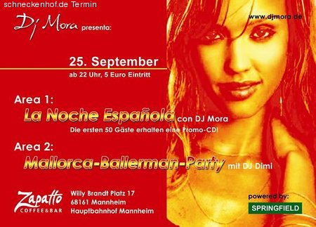 Noche Española  vs Ballermann Werbeplakat