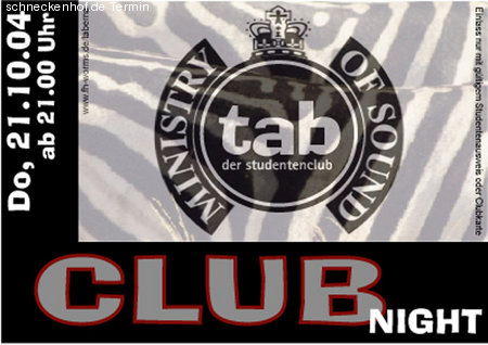 Clubnight Werbeplakat