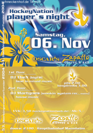 player's night Werbeplakat