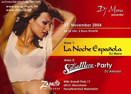 La Noche Española & Salsa-Mora Werbeplakat