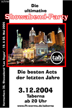 Showabend - Party Werbeplakat