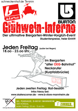 Glühwein Inferno Werbeplakat
