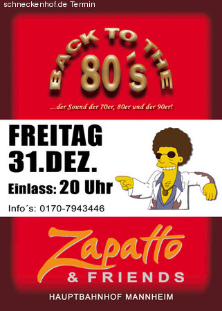 Back to the 80's Werbeplakat