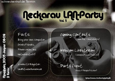 Lan-Party Neckarau Vol.5 Werbeplakat