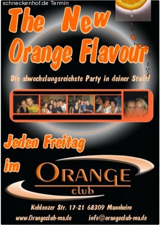 Orange new Flavour Werbeplakat