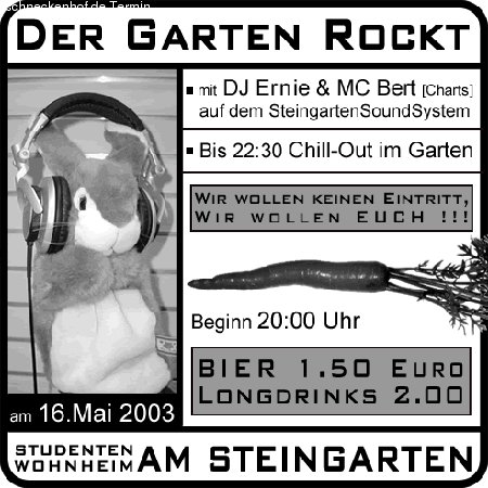 Wohnheimfete Werbeplakat