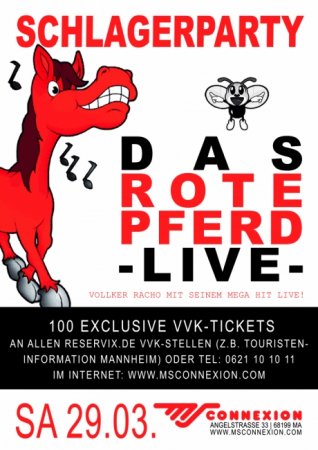 Das rote Pferd Werbeplakat