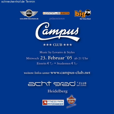 Campus Club VII Werbeplakat