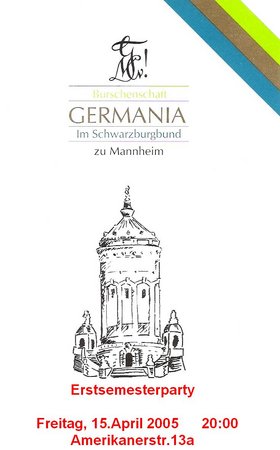 Erstsemester-Party Werbeplakat