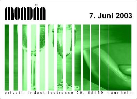 Mondän the 2nd Werbeplakat