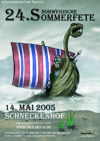 Norweger-Fete Werbeplakat