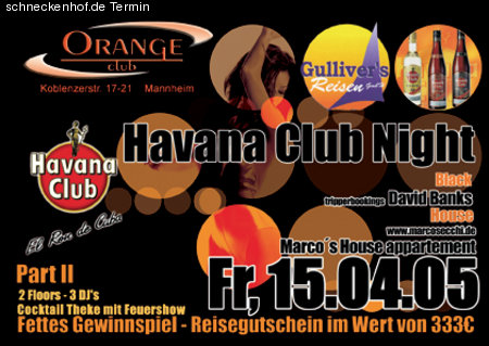 Havana Club Night Werbeplakat