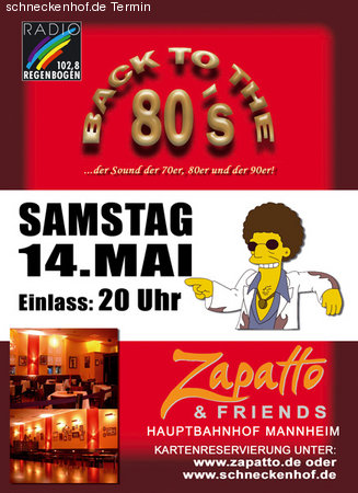 Back to the 80's Werbeplakat