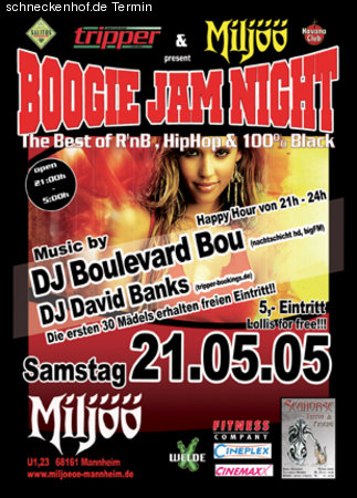 Boogie Jam Night Werbeplakat