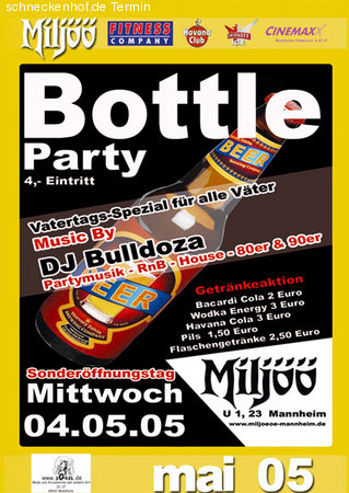 Bottle Party Werbeplakat