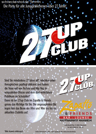 27up Club Werbeplakat