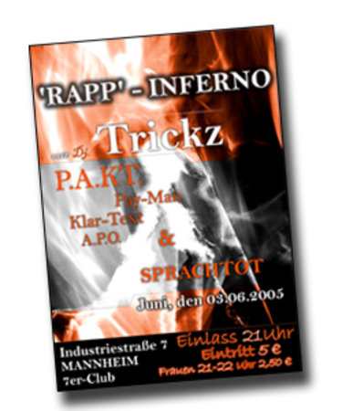 Rap Inferno Werbeplakat