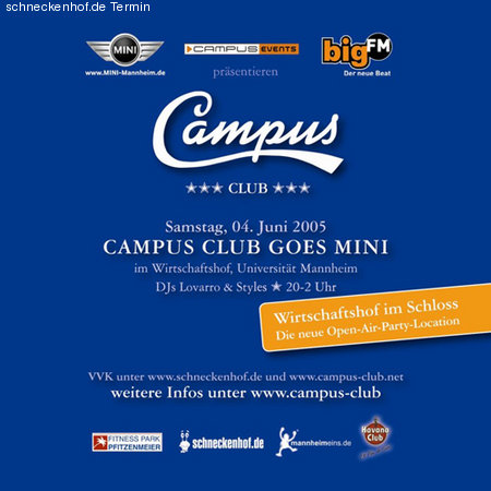 Campus Club - Open Air Special Werbeplakat