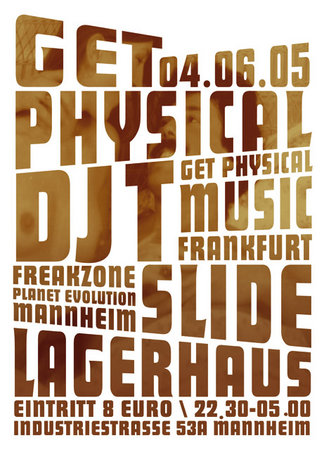 Get Physical Night - DJ T. Werbeplakat