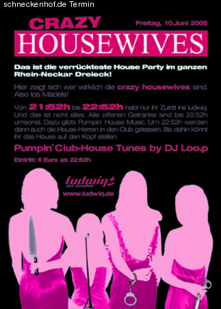 Crazy Houswives Werbeplakat