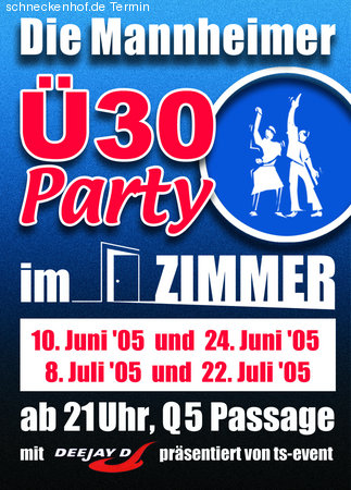 Ü30Party Werbeplakat