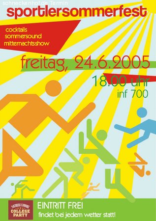 Sportlersommerfest Werbeplakat