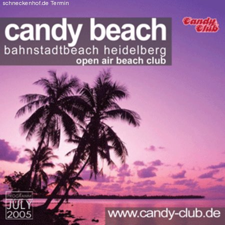 Candy Beach @ Bahnstadtbeach Werbeplakat