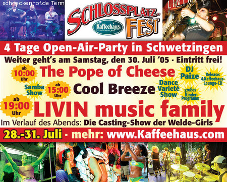 Schlossplatzfest Schwetzingen Werbeplakat