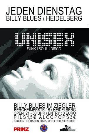 Unisex - die Studentenparty Werbeplakat