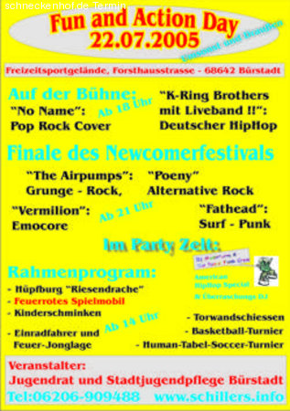 Fun and Action Day Werbeplakat