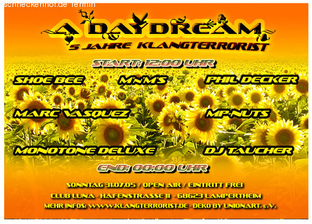 A Daydream @ Open Air Club Lun Werbeplakat
