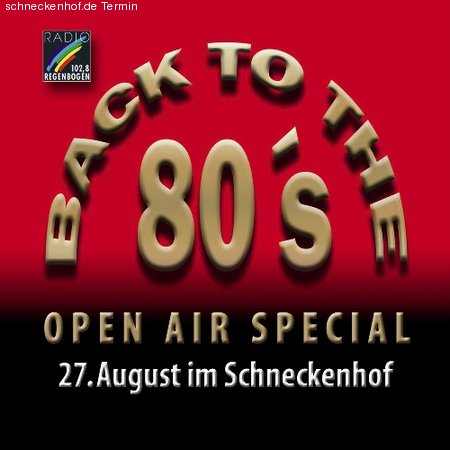 Back to The 80's Party Werbeplakat