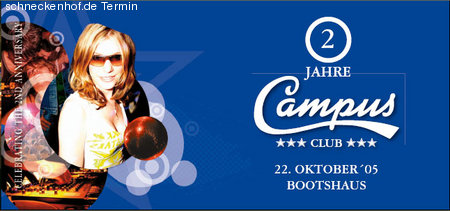 Campus Club Special - 2 Jahre Werbeplakat