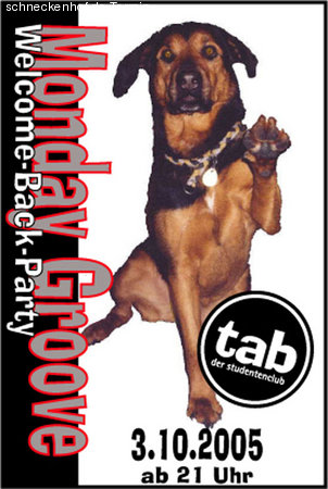 Welcome Back Party Werbeplakat