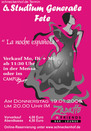 Studium Generale Fete Werbeplakat