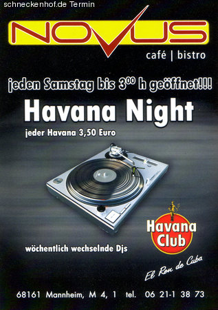Havana Night mit Top-DJs!! Werbeplakat