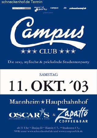 Campus-Club Werbeplakat