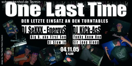 One Last Time Werbeplakat