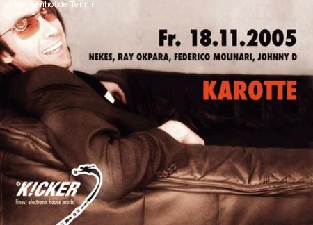 K!cker mit Karotte Werbeplakat