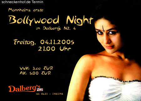 Mannheims 1. Bollywood Night Werbeplakat