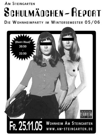 Die große Wohnheimparty Werbeplakat