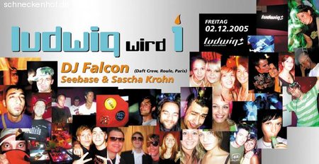 1 Jahr Ludwiq Werbeplakat