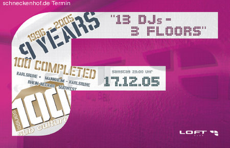 9 Years Sub Culture Werbeplakat