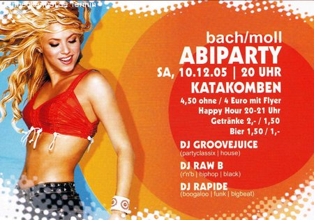 Abi Party Werbeplakat