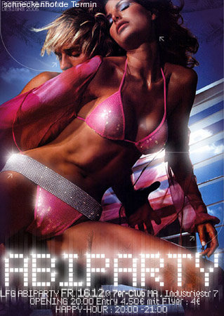 Abi-Party Werbeplakat