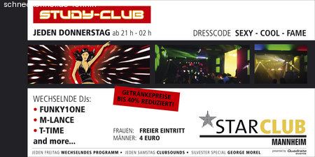 Study Club Werbeplakat