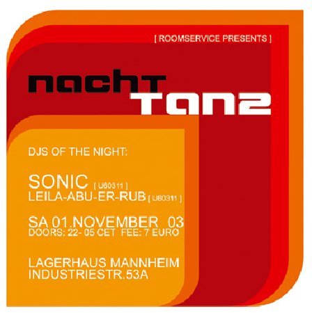 Nachttanz Werbeplakat