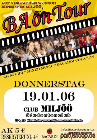 BA on Tour Werbeplakat